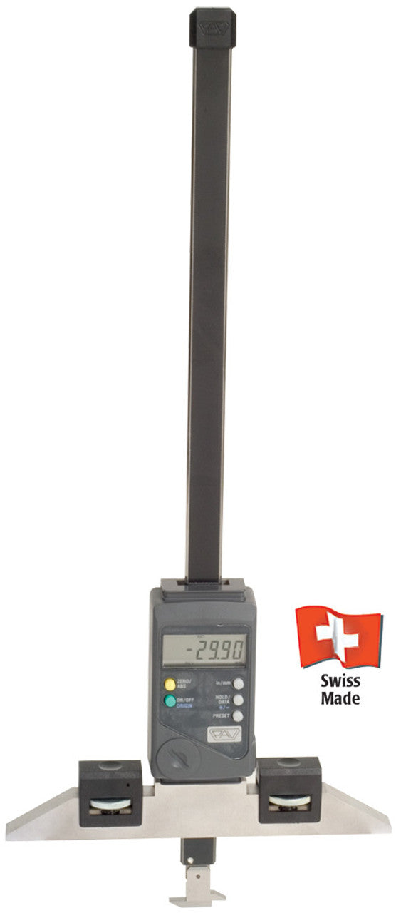 Pav Universal Digital Depth Gages Double Prismatic Frame — Double V Guide, 400mm, 841140E000