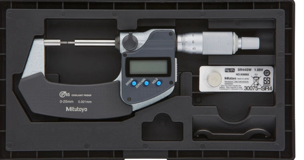 Mitutoyo Digital Spline Micrometer IP65 0-25mm, 2mm Measuring Face 331-261-30