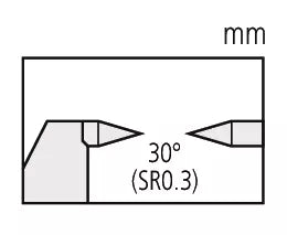 Point Micrometer with Hardened Tip 75-100mm, 30° Tip 112-204