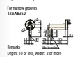 Nosepiece Narrow Groove 12AAB350