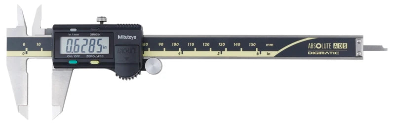 Mitutoyo Moore & Wright EC1508/01 digital Caliper 0-150mm/0-6" No Output, Square Depth Rod & Thumb Roller