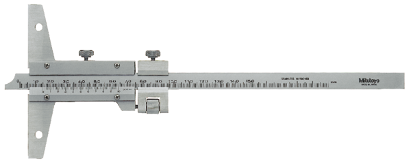 Mitutoyo Vernier Depth Gauge 0-150mm, 0,02mm, Fine adjustment 527-101
