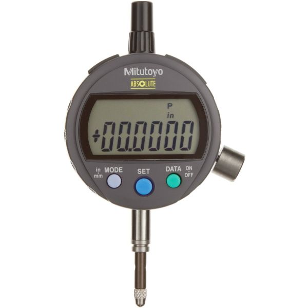 Mitutoyo 543-406, IDC Low Force Digimatic Indicator, Resolution .0005"/0.01mm X .5"/12.7mm, 3/8" Stem, Lug Back, Force 0.2N-0.5N, Accuracy .001''/.02mm
