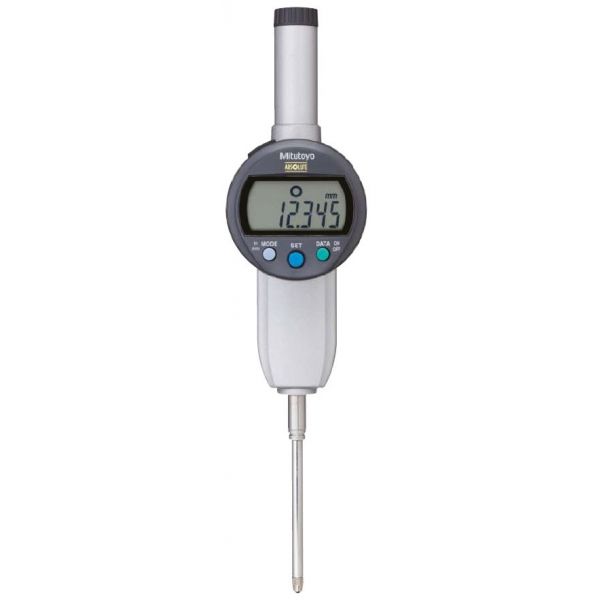 Mitutoyo 543-496B, IDC Digimatic Indicator, Resolution .0005"/0.01mm Range 2"/50.8mm, 3/8" Stem, Flat Back, Force 2.3N or Less, Accuracy .0016''/.04mm ANSI/ASD