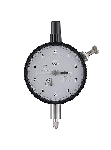 Dial Gauge,Flat Back, ANSI/AGD Type Jewelled Bearing, Shockproof, 0,025", 0,0001" 2802AB-10