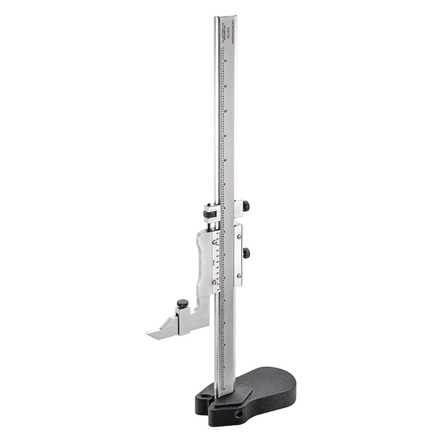255 Series Vernier Height Gage with Case, 0-12" Range, 0.001" Graduation, 4-7/16" x 2-9/32" Base Dimension