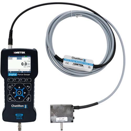 Ametek Chatillon DFS3-025-AFM-025 Digital Force Gauge 25 x 0.001 lbf - Remote Loadcell - 25 x 0.001 lbf, 100 x 0.001 N, 10 x 0.0001 kgf, 400 x 0.01 ozf, 10000 x 1 gf
