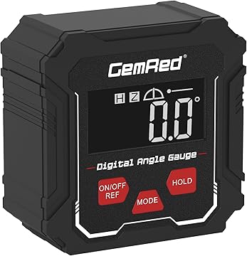 GemRed Digital Angle Gauge DAG-V1 (DAG-V1 Hold Function) accuracy of ± 0.2° and a resolution of 0.1°