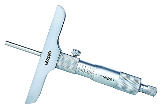 INSIZE 3240-6 Depth Micrometer, Graduation .001", 0" - 6"  4" base