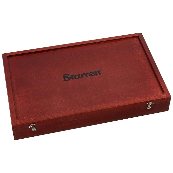 Starrett 714JFLZ LCD Interchangeable Anvil Micrometer, Friction Thimble, Lock Nut, 500-600MM/20-24"