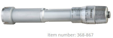 Mitutoyo 3-Point Internal Micrometer Holtest Set 0,8-2" (4 pcs.) 368-996