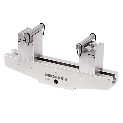 Mark-10 3-point / 4-point Bend Fixtures for ASTM C393, C1161, D790, Upper Anvil for Bend Fixtures G1097