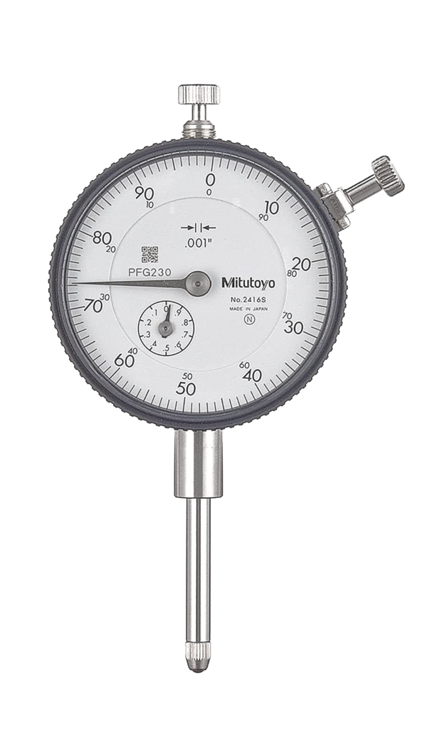Dial Gauge, Lug Back, ANSI/AGD Type Jewelled Bearing, 1", 0,001" 2416A