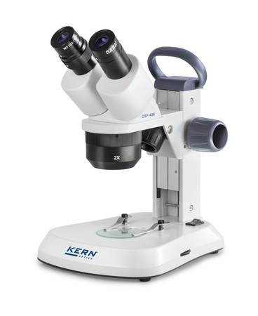 Kern OSF 438 Stereo Zoom Microscopes Binocular HWF Eyepiece 10×, Field of View Ø20mm, Objective 1x/2x/3x LED Incident/Transmitted