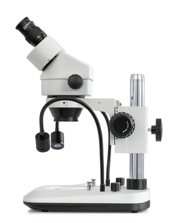 Kern OZL 474 Stereo Zoom Microscopes Trinocular HWF Eyepiece 10× Ø 20.0 mm , Zoom 0,7 x - 4,5 x , Illumination 3W LED (Incident)