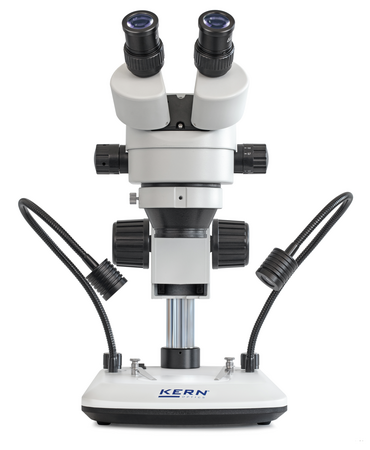 Kern OZL 474 Stereo Zoom Microscopes Trinocular HWF Eyepiece 10× Ø 20.0 mm , Zoom 0,7 x - 4,5 x , Illumination 3W LED (Incident)