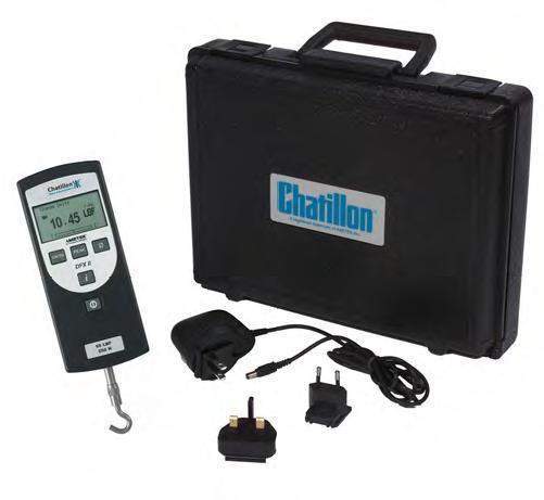 Chatillon Digital Force Gauge DFX2-100, Ozs 1600 x 2, Grams 50000 x 50, Lbs 100x 0.1, Kgf 50 x 0.05, Newtons 500 x 0.5