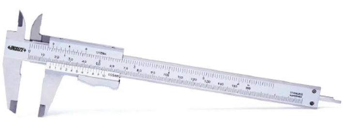 Insize vernier caliper, Range 0-6"/0-150mm Graduation 0.05mm/1/128" Item number 1223-150 1223-150