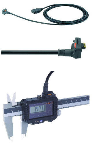 Mitutoyo Digimatic Cable, Straight, Data Button, 959150