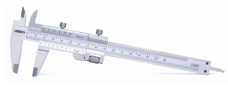 Insize Vernier Caliper range 0-130mm/0-5" graduation 0.02mm/0.001" Fine Adjustment 1233-130