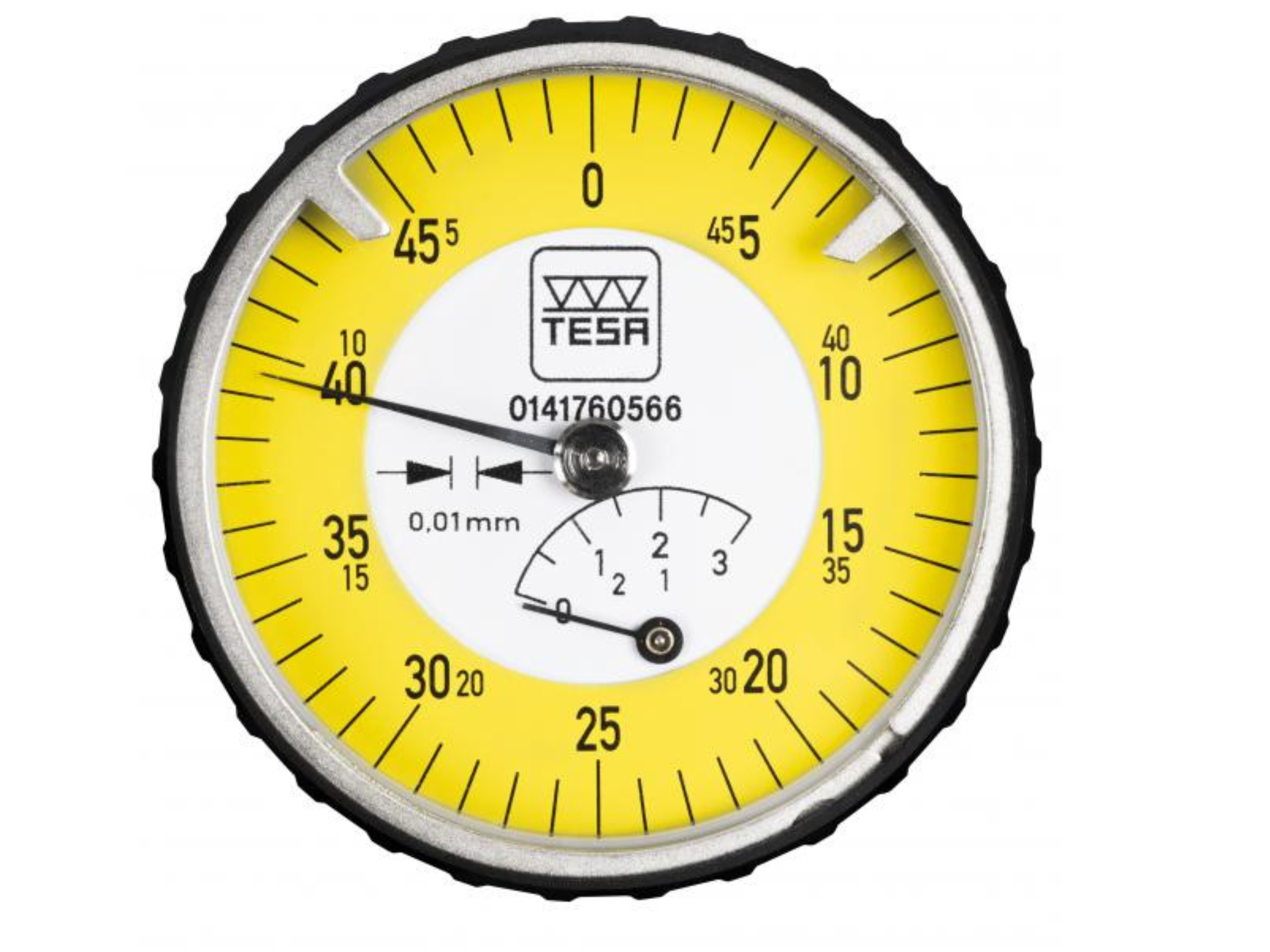 DTI with back mounted plunger, 0.01mm, 3mm Ø 40 mm 0141760566