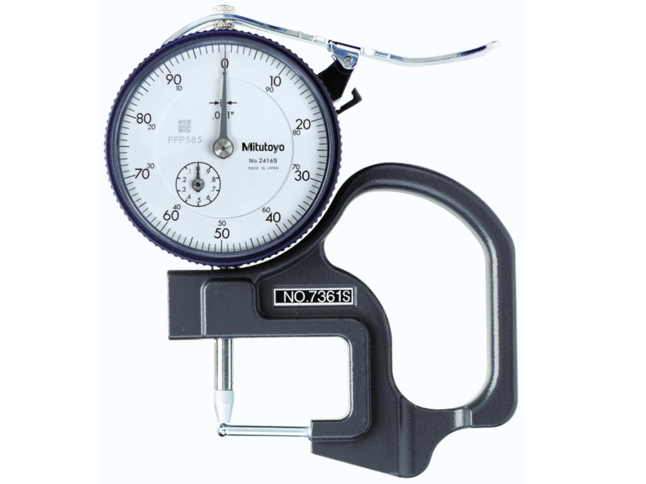 Dial Indicator Thickness Gauge, Tube Thickness, 0-0.04" 7361S