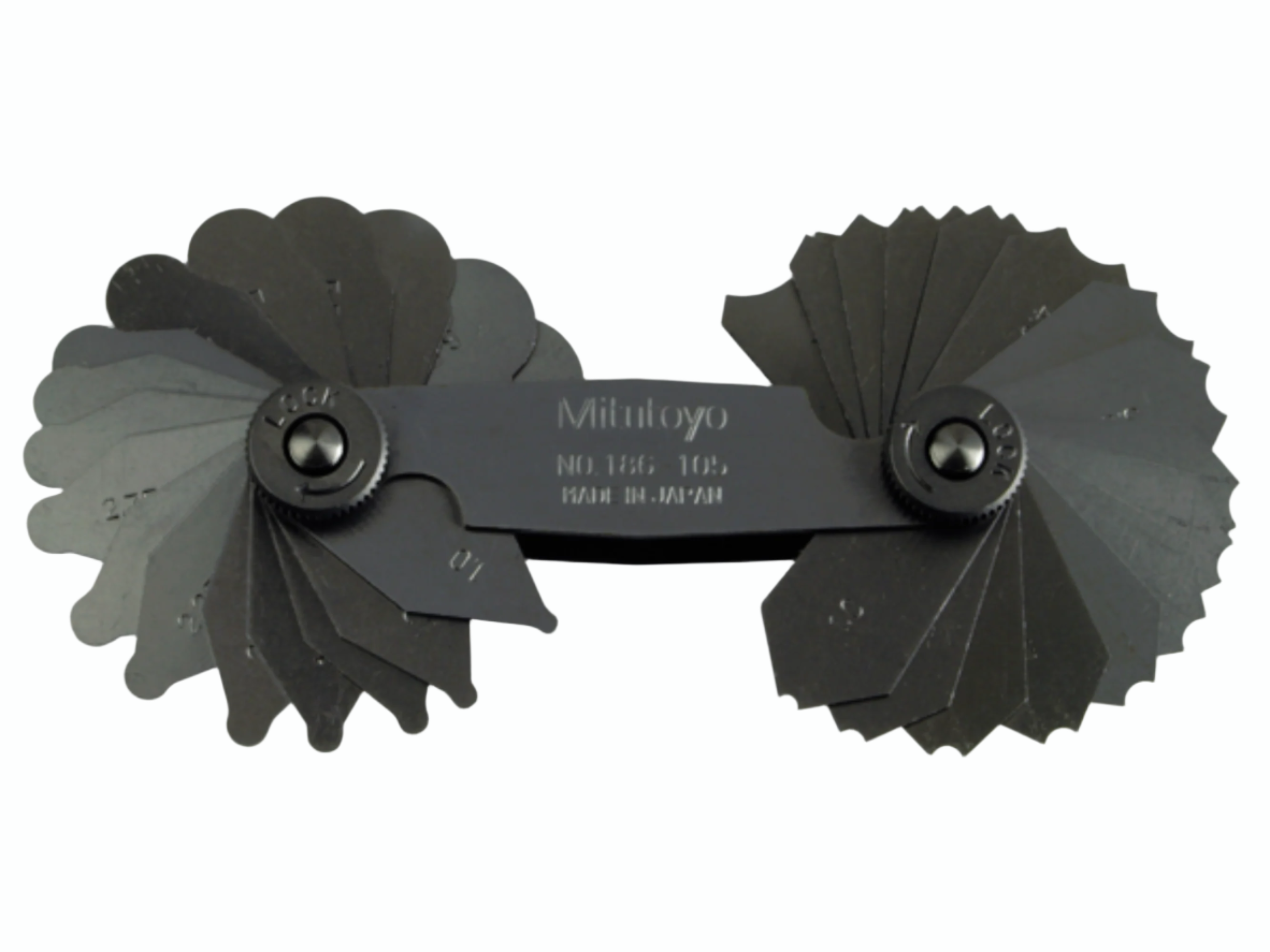 Radius Gauge 1-7mm, 34 Pairs 186-105