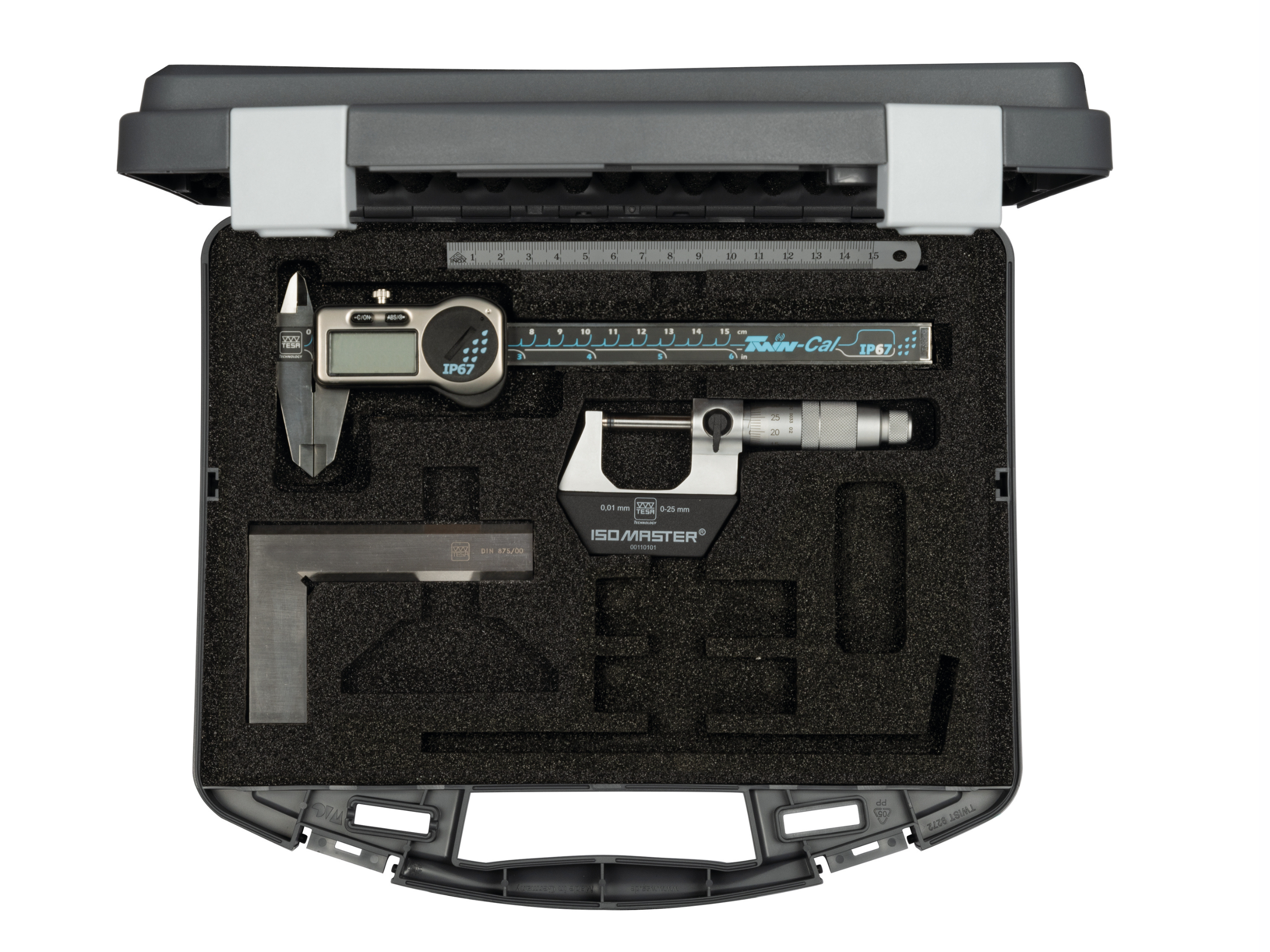 ISOMASTER (0 ÷ 25 mm)+ TWIN-CAL IP67 (150 mm, square rod) + Accessories) 00511015