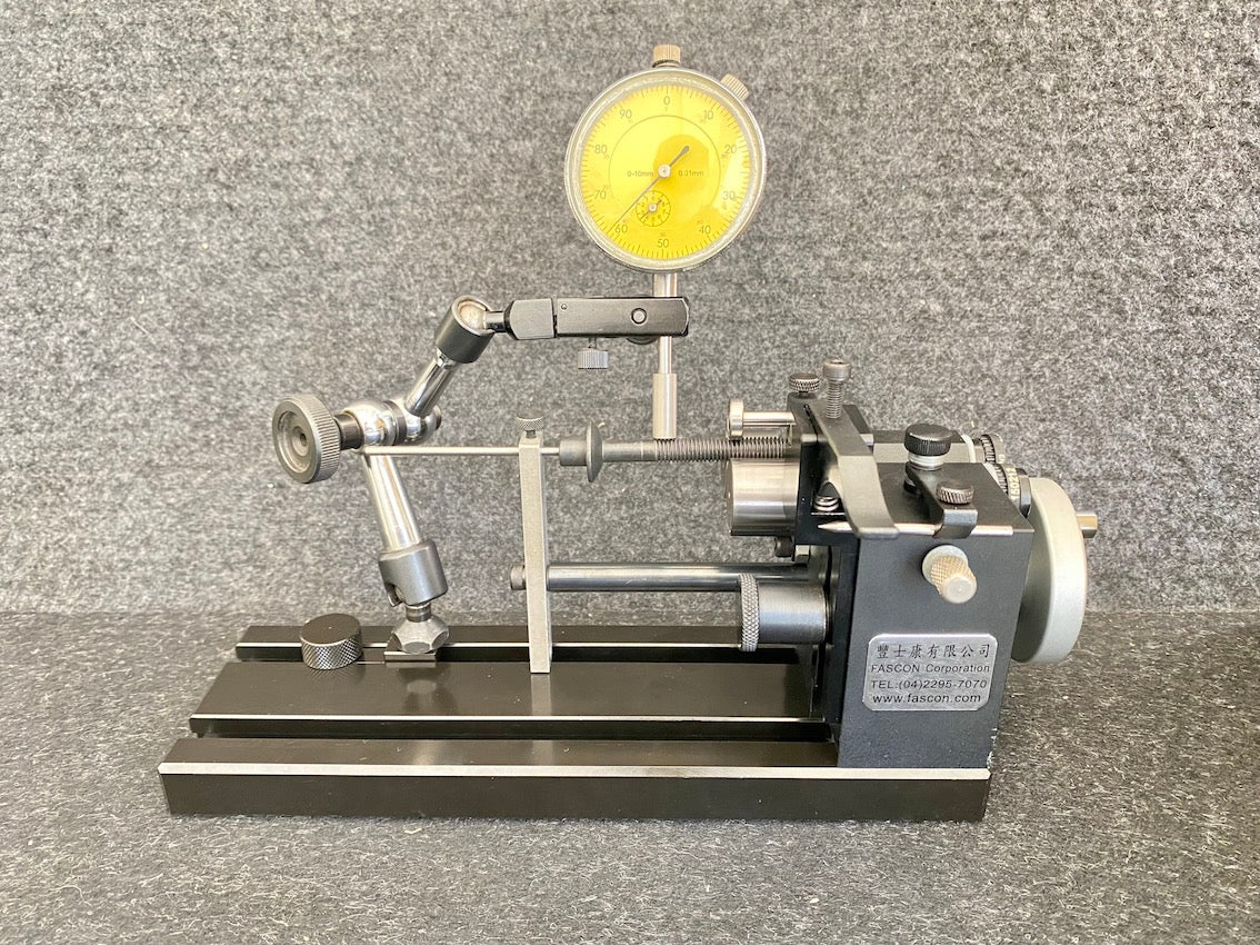 Fascon Concentricity Gauge Linear Slide MCG Type E, E1/E3 Roller chuck: Ø3.5mm - 45mm Code MCG-E2