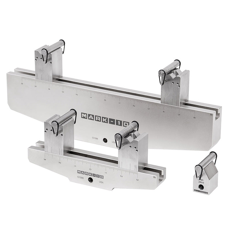 Mark-10 3-point / 4-point Bend Fixtures for ASTM C393, C1161, D790, Bend Fixture G1095