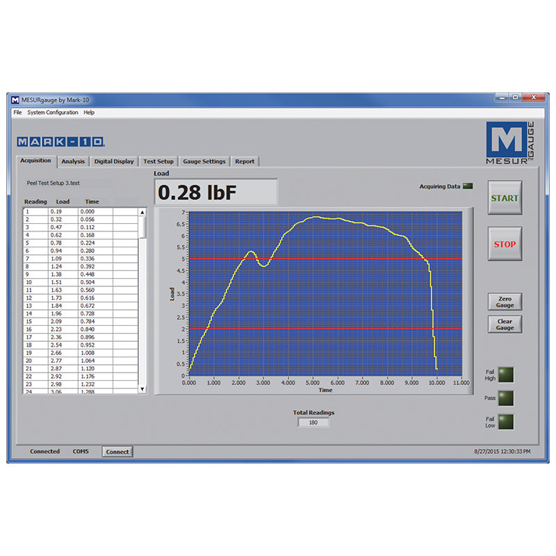 Mark-10 MESUR®gauge Plus IntelliMESUR® Software, Customer Installation on a Windows Device, Additional Seat