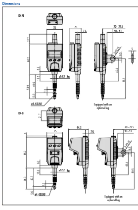 Digital Indicator ID-N, IP66 12.7mm/0.5" .01/.0005" 543-571
