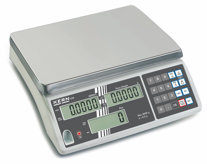 Kern CXB Counting Balance CXB 3K0.2, Range 3kg, Resolution 0.2g Pan size 300x225mm