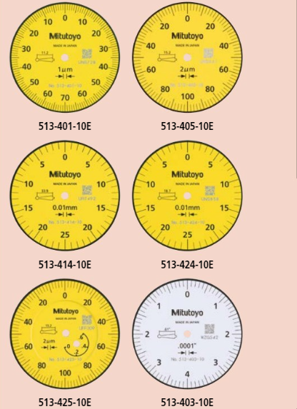Lever-Type Dial Indicator 0.5mm 0.01mm Ø40mm 513-414-10T