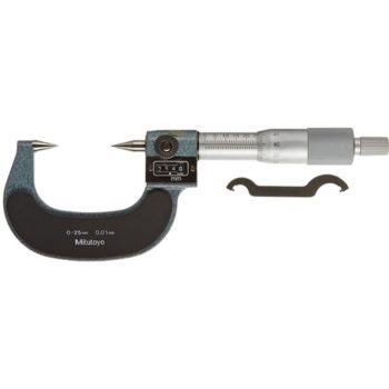 Digit Point Micrometer with Hardened Tip 0-25mm, 30° Tip 142-201