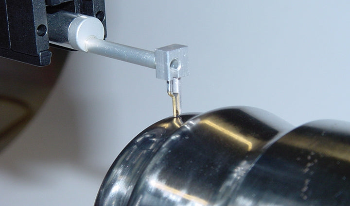 Diavite Tracer KKH with skid, concave/vex surface, 4 mm, 5 µm/90° for VH/VHF, Article code: KKH-04/10/90/5