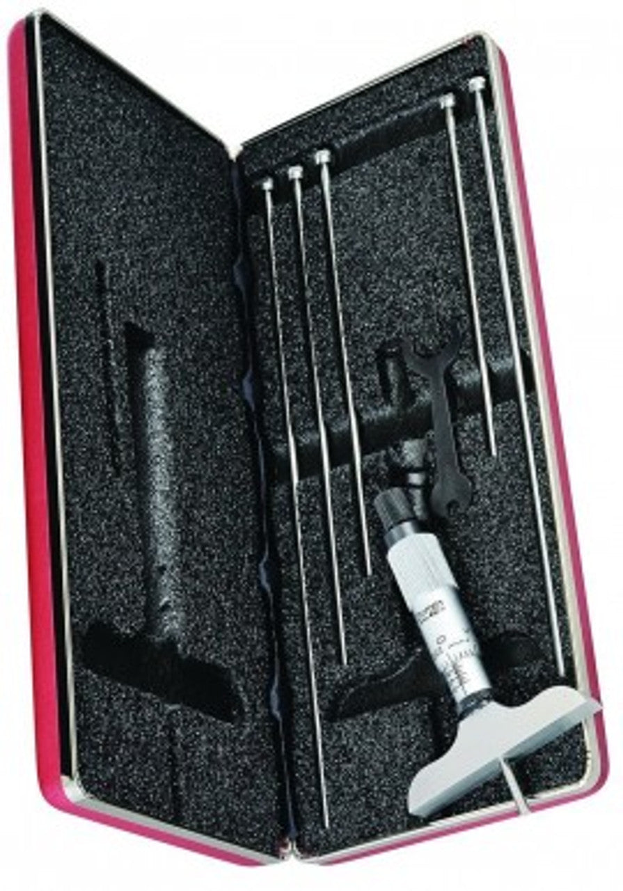 Starrett Mechanical Depth Micrometer Graduation: .01mm Range: 0-25mm Base Length: 63.5mm Code 440MZ-25RL