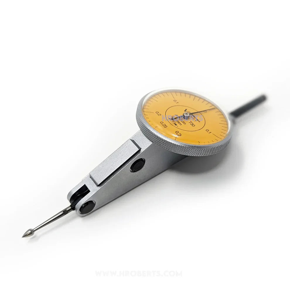 Verdict 01-3130 T30 Metric Lever Dial Indicator Horizontal Type, Graduation 0.01mm, Range 0.5mm, Scale 0-0.25-0, Stylus Length 20.29mm, Bezel Diameter 35mm SKU:Code: Verdict-T30M