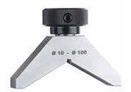 Kaefer Depth bases Bases for Dial Depth Gauges Triangular Prism Due to its prismatic form the Base TB 66 P is particularly suited for measurements on tubes with a diameter of 10 – 100 mm.