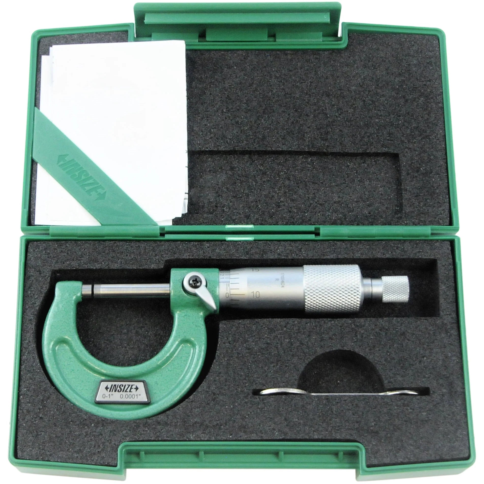 Insize Mechanical micrometers with heat shield 0-1" x.0001", 3202-1