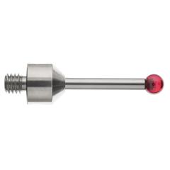 M5 Ø5 mm ruby ball, tungsten carbide stem, L 30 mm, EWL 21.5 mm Product code: A-5003-5220