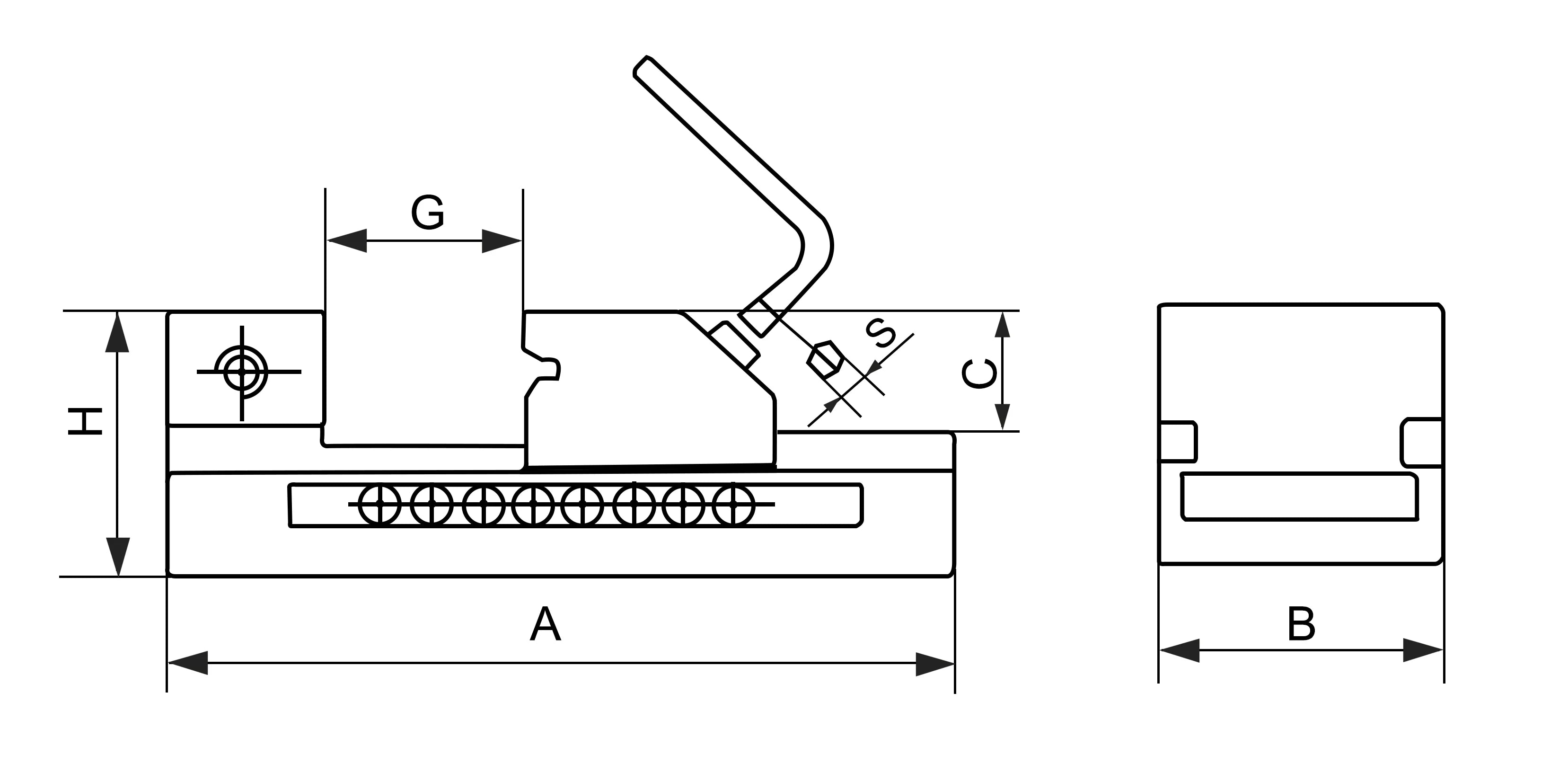 MHC 428-9220 Precision Toolmakers Screwless Vises, 2x3x1x5-1/2" (50x76x25x138mm)