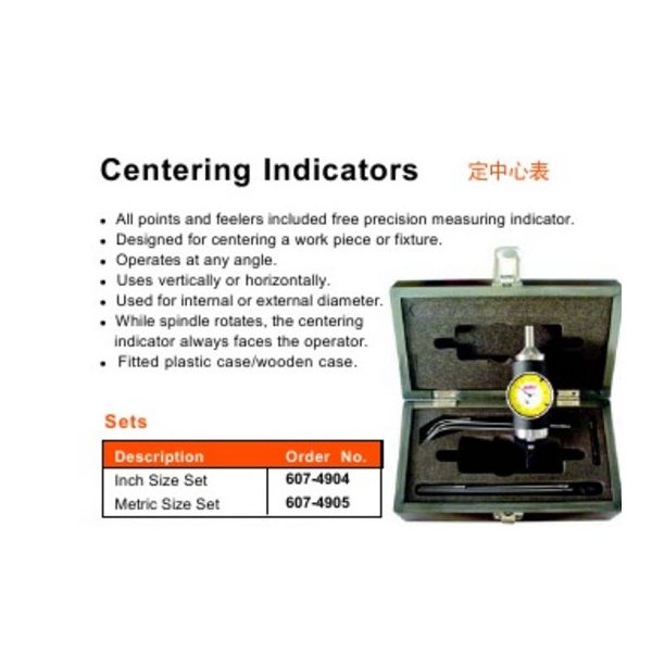 MHC 607-4904 Co-Axial Indicator Description : Co-Ax Indicators Inch Range : 0-.250'' Resolution : .001''
