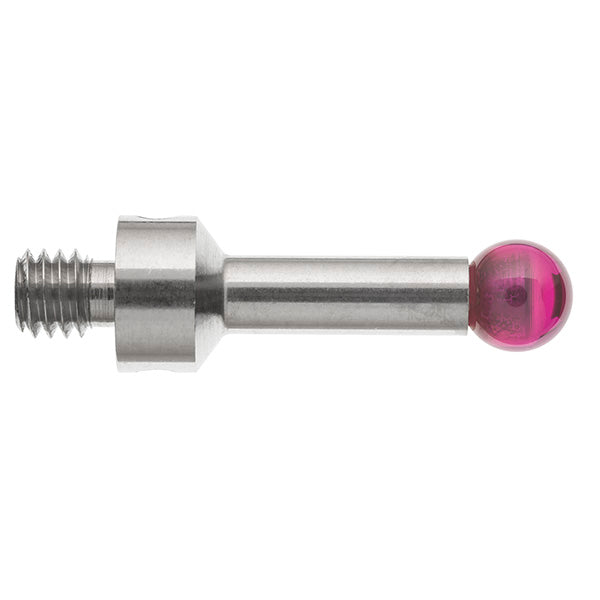 M4 Ø5 mm ruby ball, stainless steel stem, L 17.5 mm, EWL 13.4 mm A-5000-7553