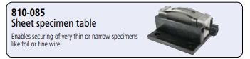 Sheet material specimen holder Micro Vickers hardness testing machines 810-085