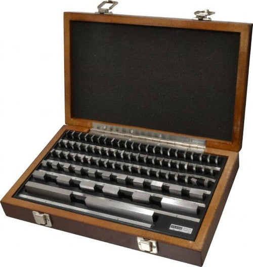 MHC 630-4113, 81 piece grade AS-1, Inch Rectangular Steel Gauge Block Sets