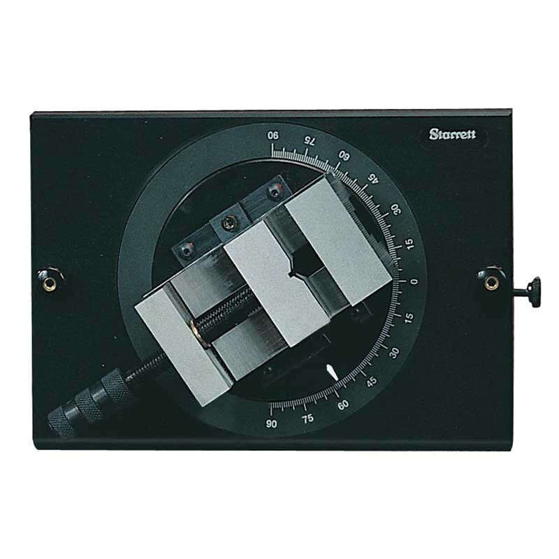 Starrett 0RV2 52mm Capacity Precision Vice on Slide Mount Fitted to Rotating Base with ± 180° Scale Marked at 1° Intervals