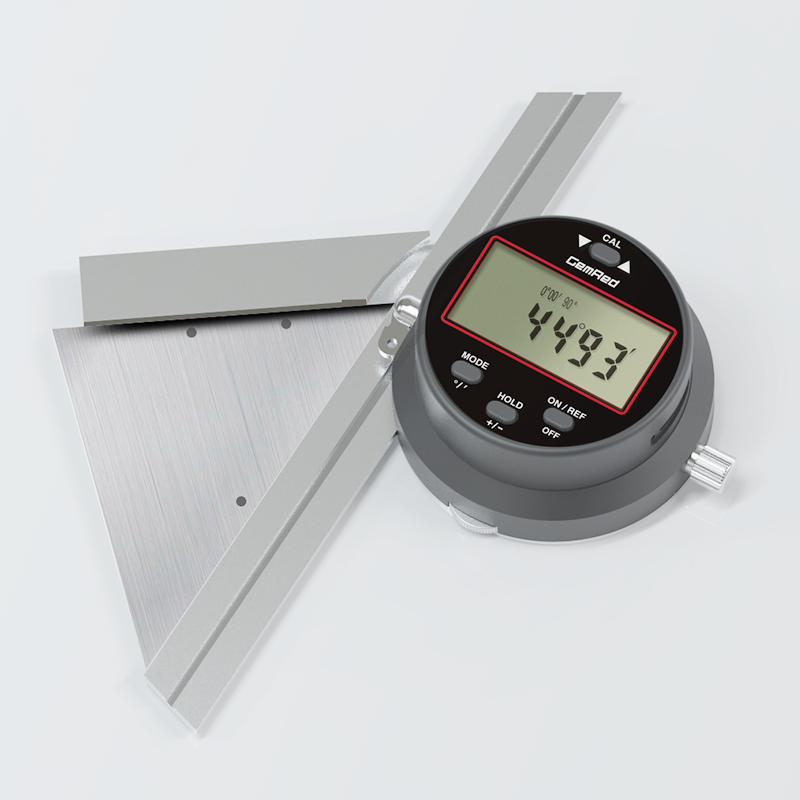 Digital Universal Protractor Resolution 0.01° Accuracy ±0.05° Measuring Range 0° ~360° ; 2X180°; 4X90°