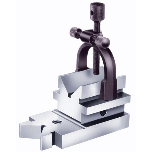 MHC 420-5481 Toolmakers Vee Block and clamp set Description : Vee Block Length x Width x Height : 3-1/2" x 1-7/8" x 1-7/8"/89 x 48 x 48mm Holding Capacity : 1-5/16"/33mm