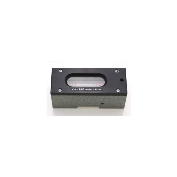 EDA 61R-0.01-100 Precision Engineers Level Dimensions : 100 x 40.5 x 40mm Accuracy Inch : .0001"/10" Accuracy metric : .01mm/m Angular : 2 seconds, 59/0002